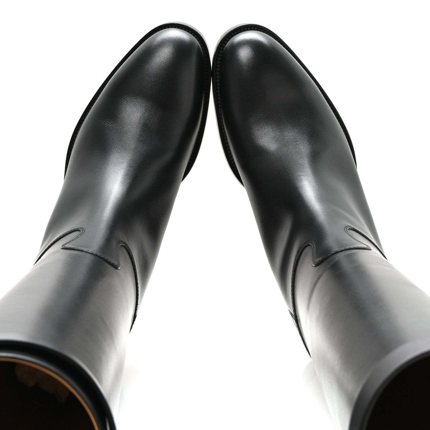 Hermes Box Kelly Jumping Boots 39 Black 2 of 9