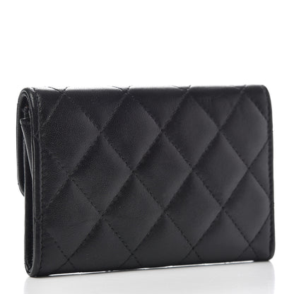 Chanel Lambskin Quilted Flap Card Holder Black 3 of 8