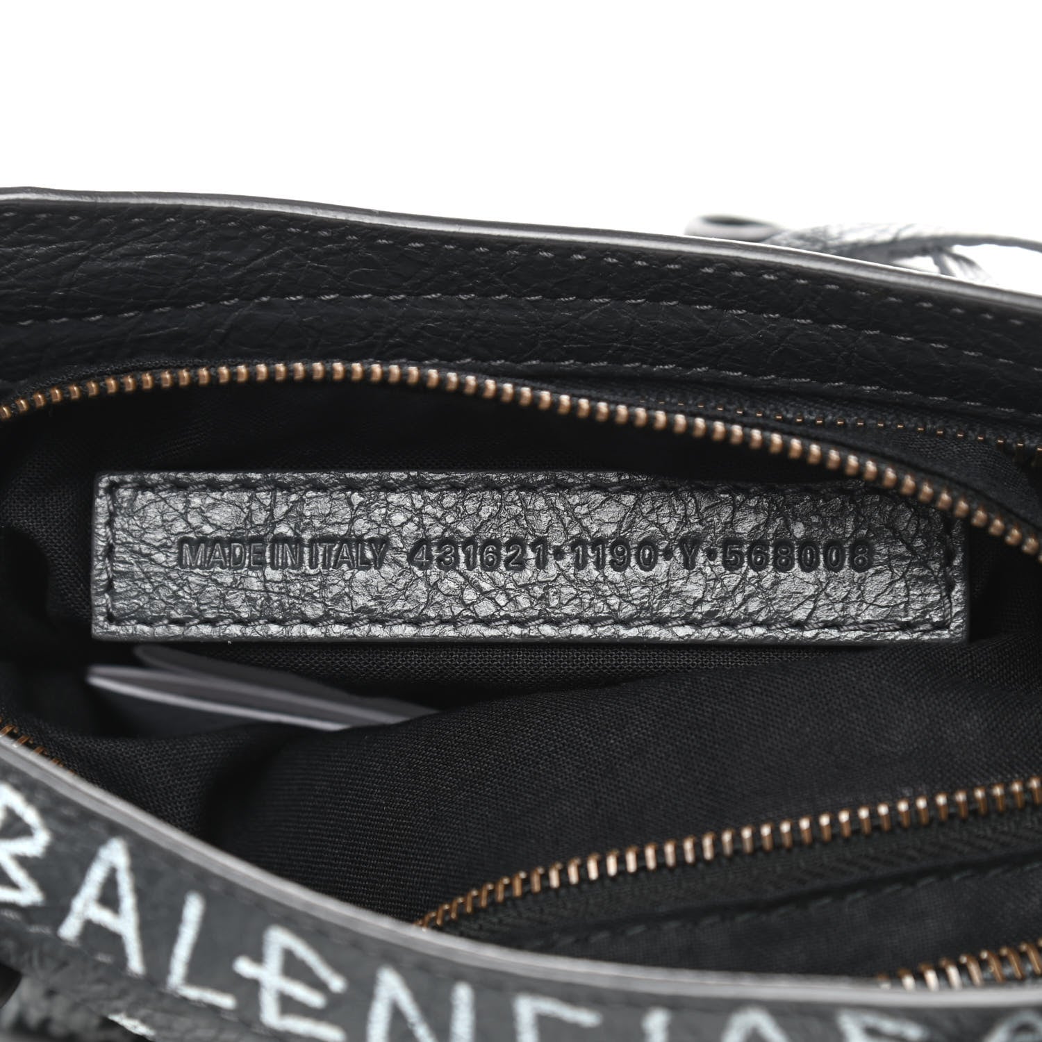 Balenciaga Agneau Arena Graffiti All Over Classic Hardware S City Gris Fossile White 6 of 8