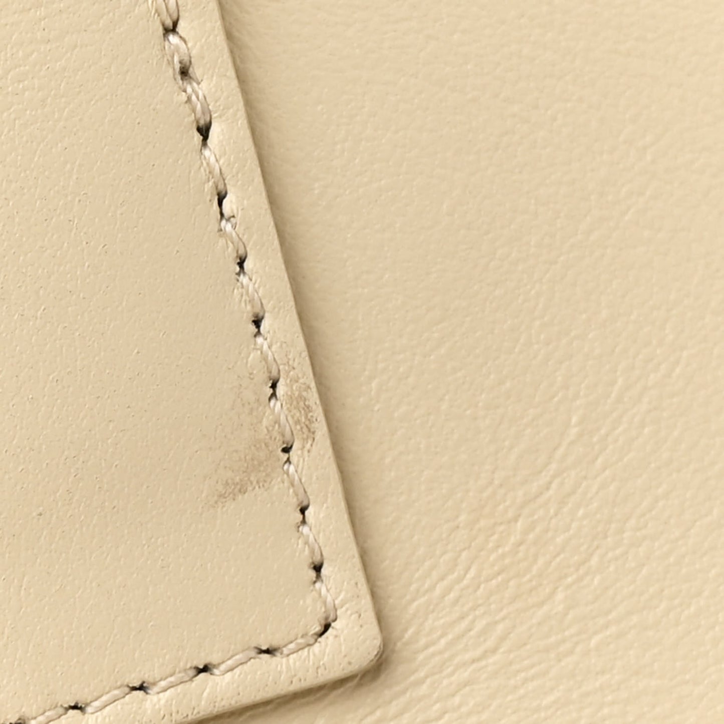 Supple Grained Calfskin Cabas 16 Bag Limestone