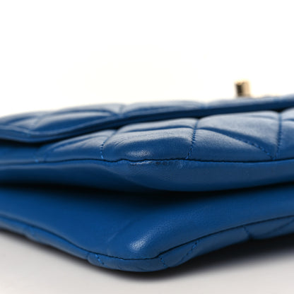 Chanel Lambskin Quilted Medium Trendy CC Flap Blue 8 of 10