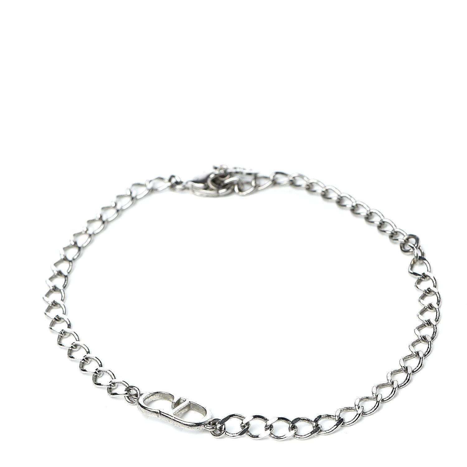 Christian Dior Metal CD Bracelet Silver 1 of 4