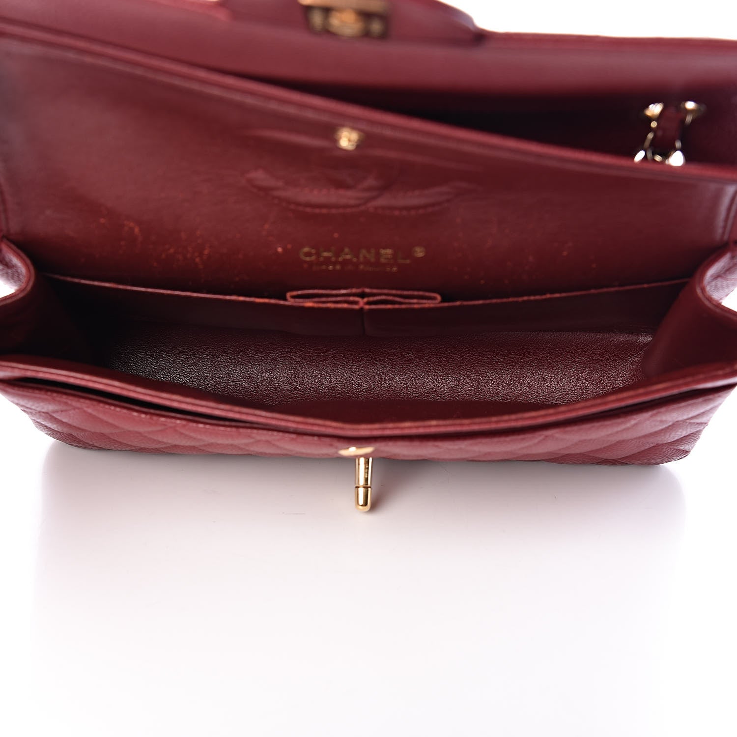 Chanel Caviar Quilted Medium Double Flap Red 5 of 16