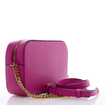 Versace Grainy Calfskin Virtus Small Camera Bag Purple 2 of 8
