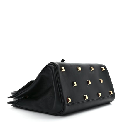 Salvatore Ferragamo Calfskin The Studio Bag Black 3 of 8