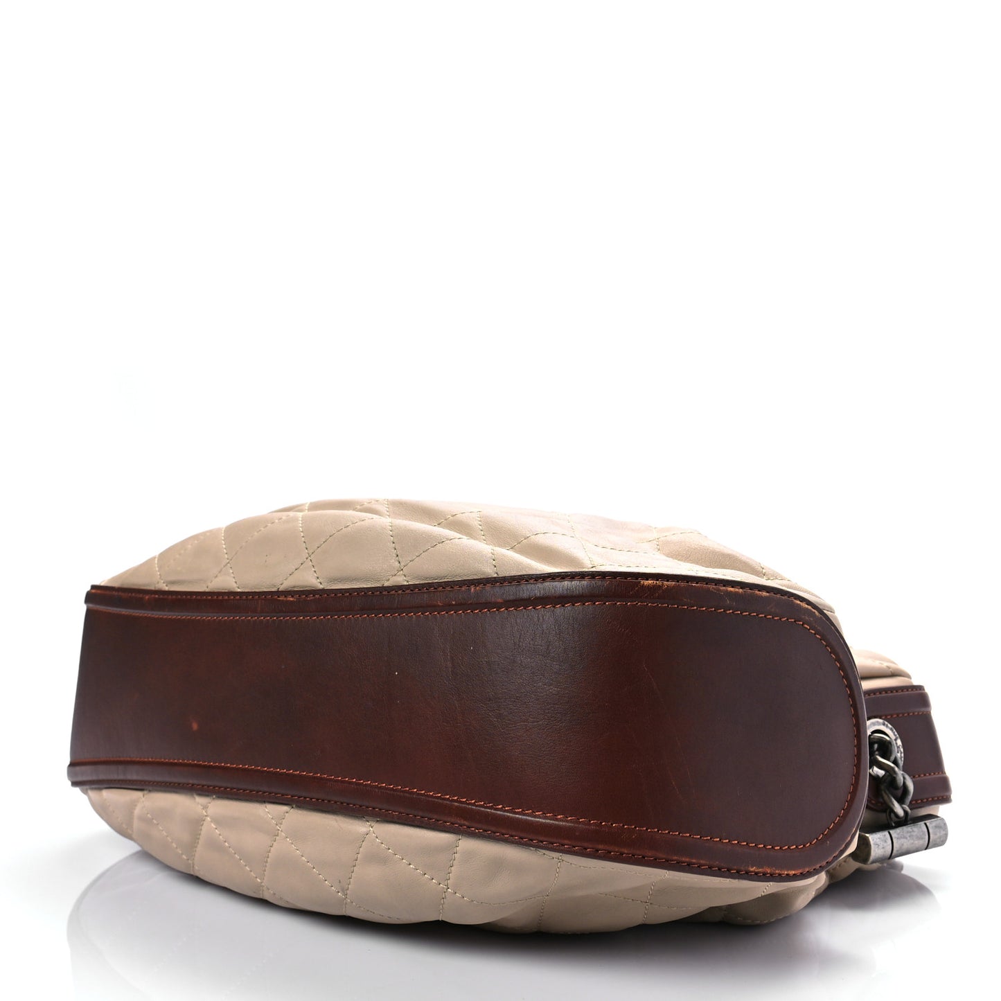Calfskin Country Chic Hobo Ecru Brown