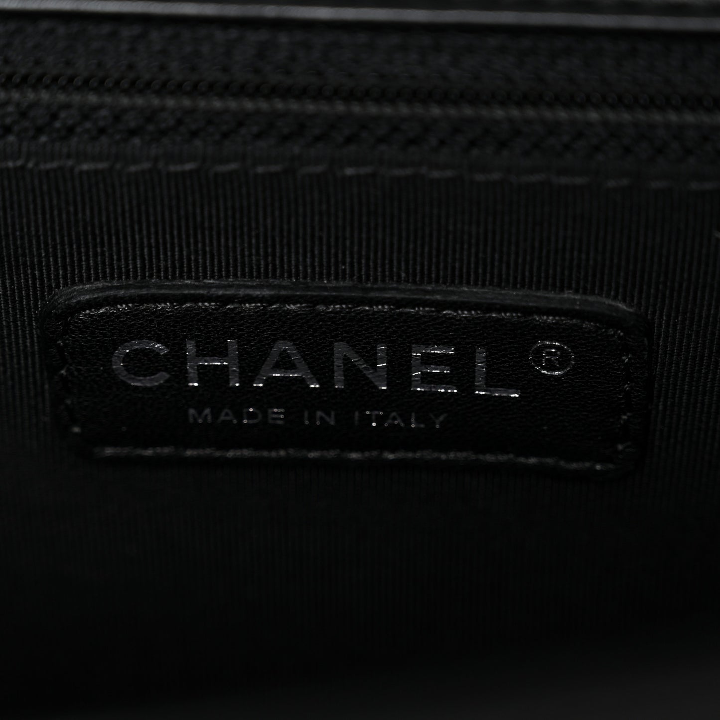 Calfskin Quilted Medium Boy Flap Black