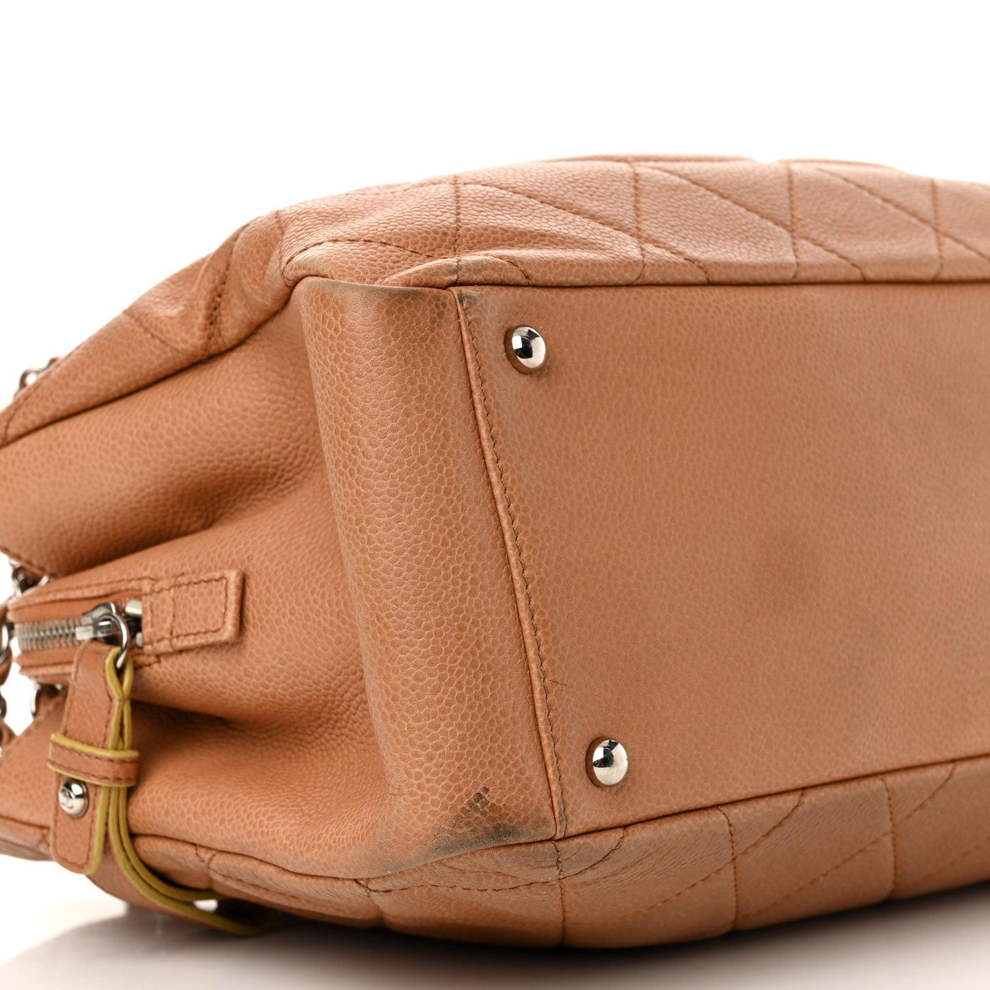 Caviar Quilted Timeless CC Shopping Tote Brown
