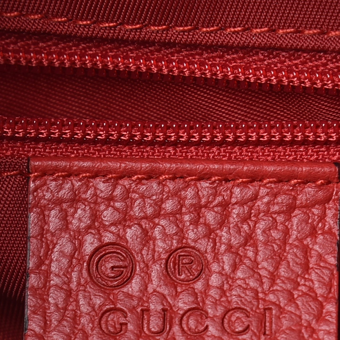 Nylon Monogram Dolmias Pouch Vibrant Red