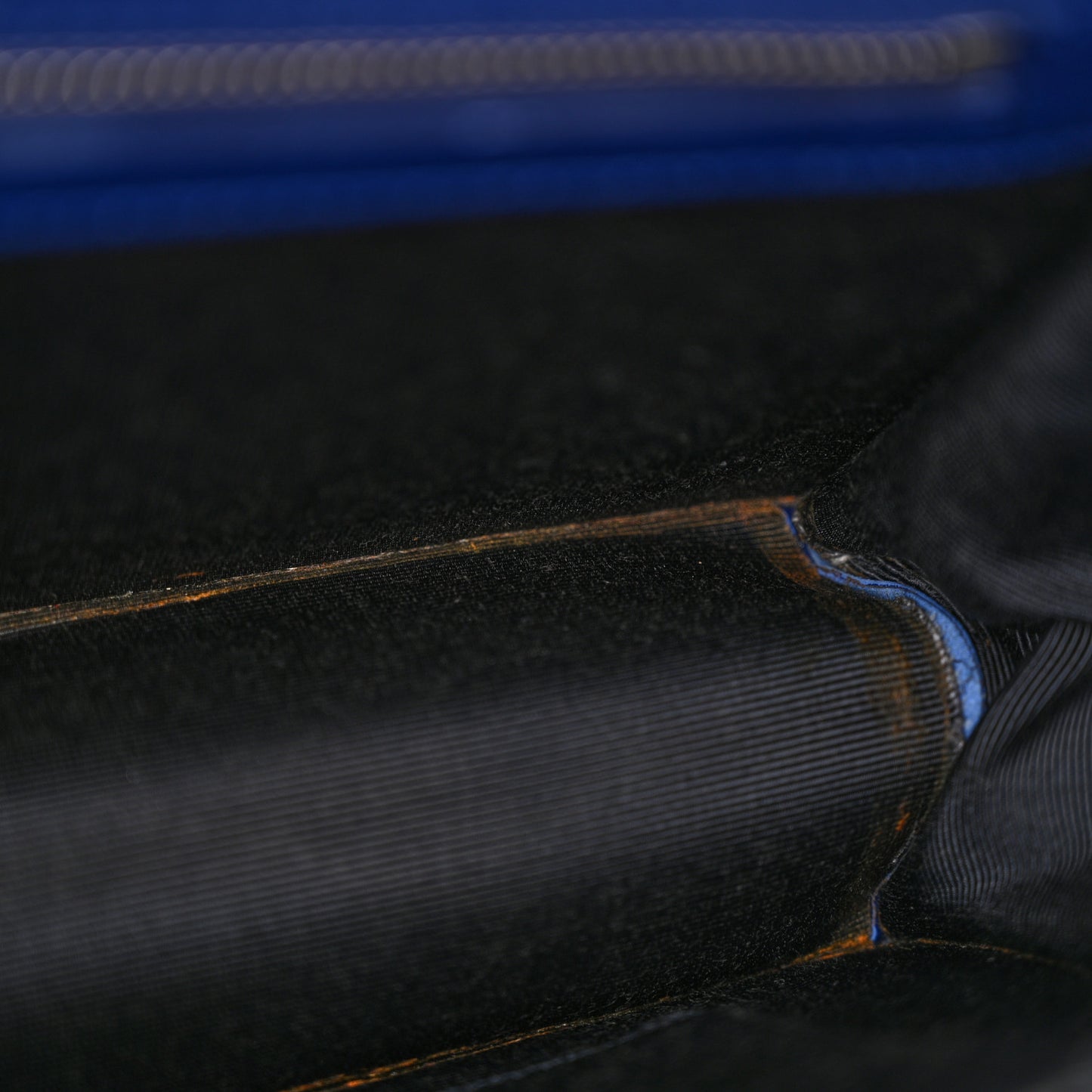 Grained Calfskin Medium Diorama Flap Bag Blue