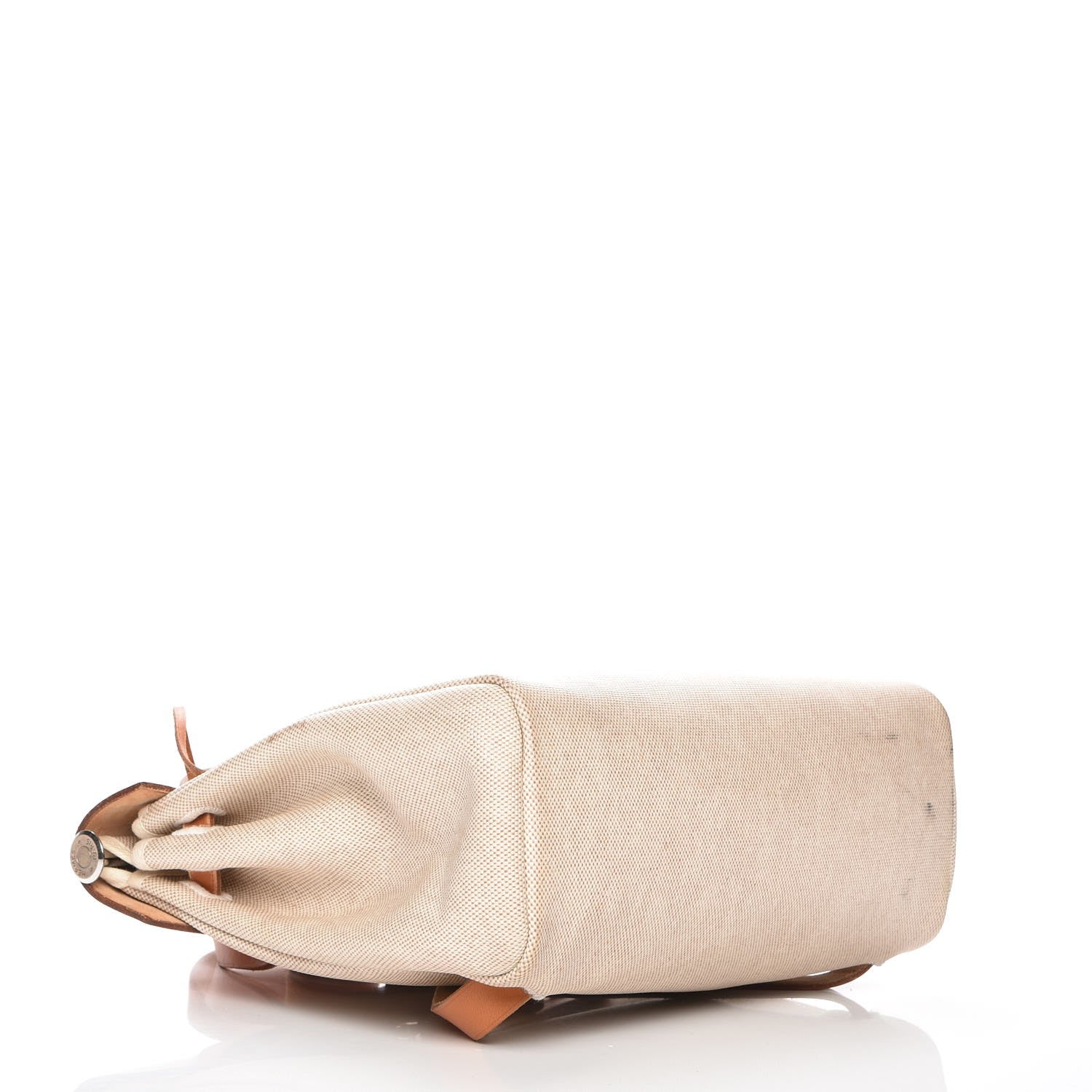 Hermes Toile Vache Calfskin Herbag 30 PM Backpack Natural 4 of 15