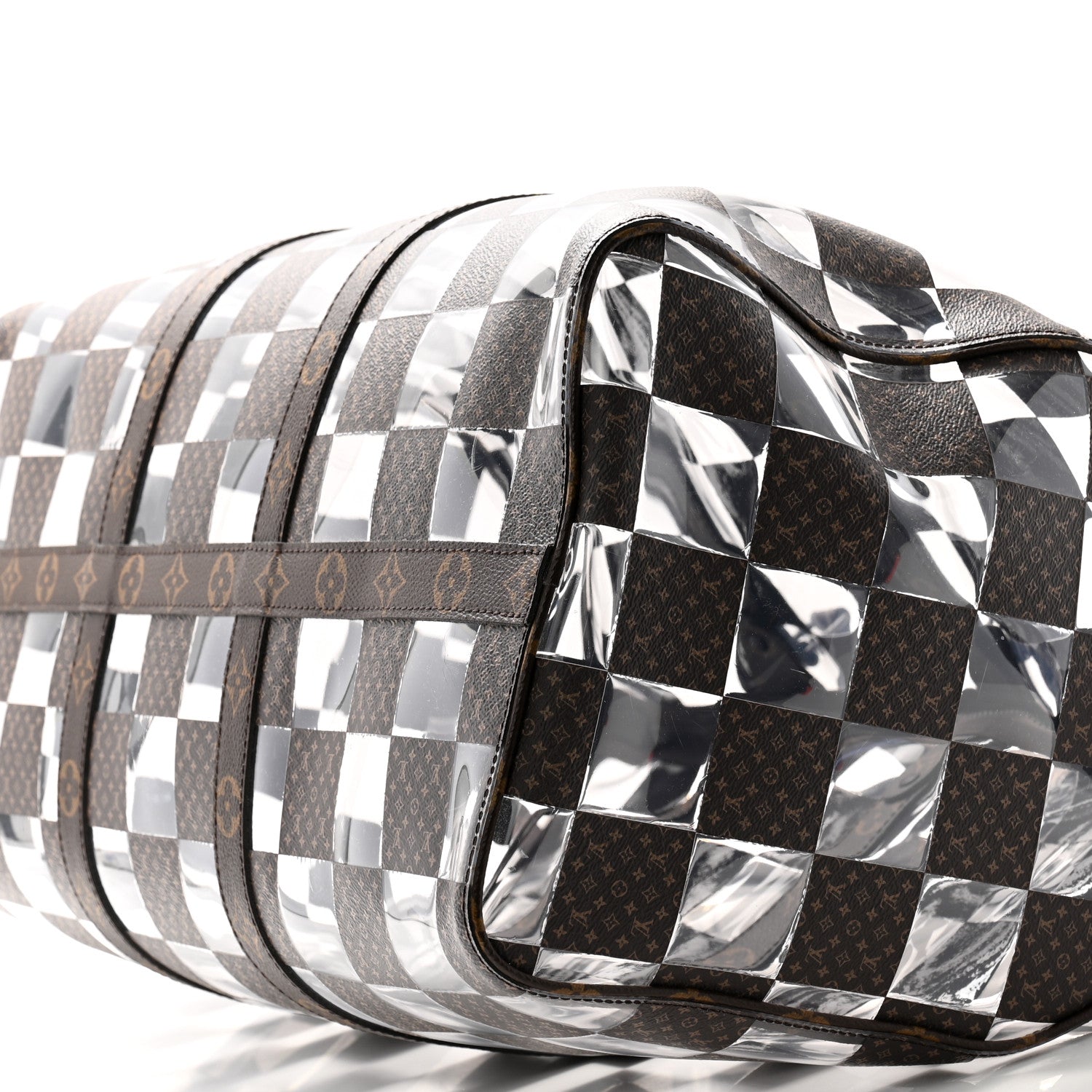 Louis Vuitton PVC Monogram Chess Keepall Bandouliere 50 8 of 11