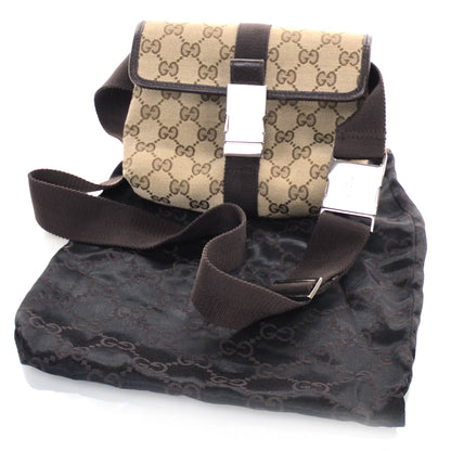 Gucci GG Monogram Buckle Belt Bag Dark Brown 13 of 13
