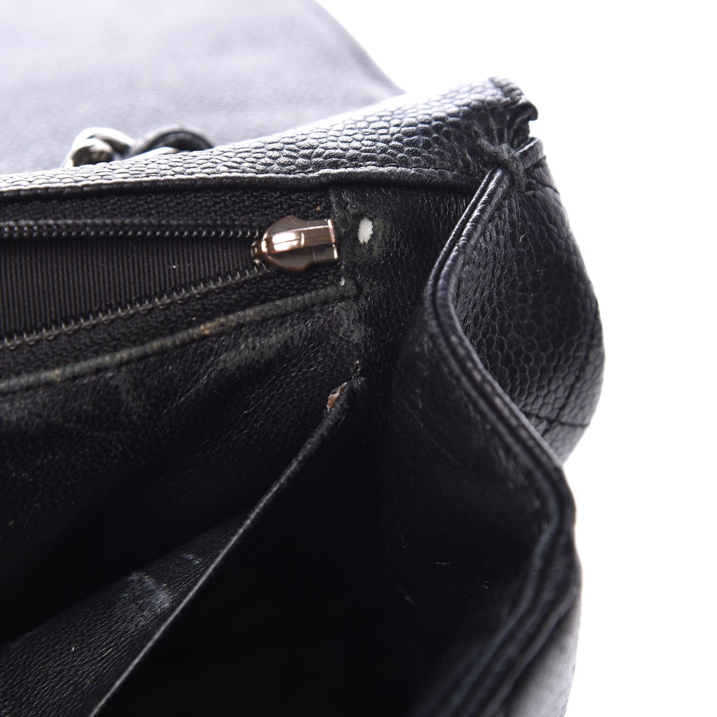 Caviar Quilted Jumbo Single Flap Black