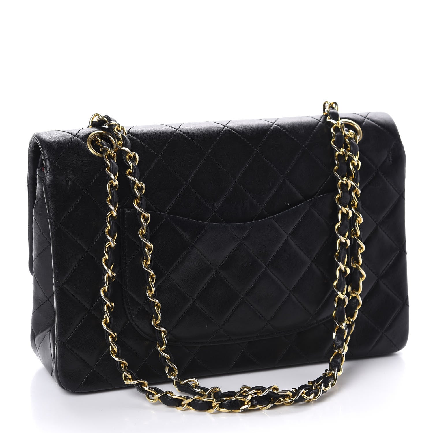 Chanel Lambskin Quilted Medium Double Flap Black 3 of 13