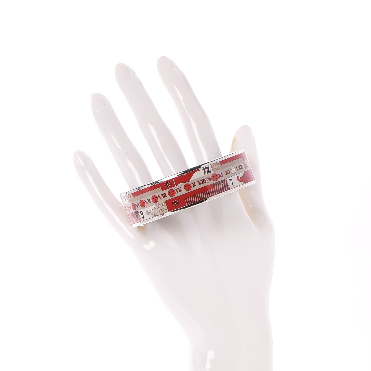 Hermes Enamel Printed Zodiac Wide Bracelet 70 2 of 6