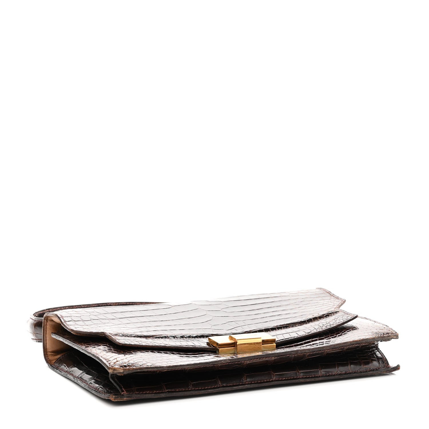 Hermes Shiny Crocodile Pascal Havane 4 of 15