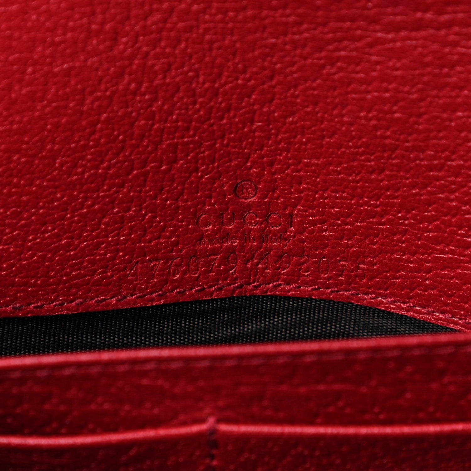 Gucci GG Supreme Monogram Web Queen Margaret Chain Wallet Red 6 of 12