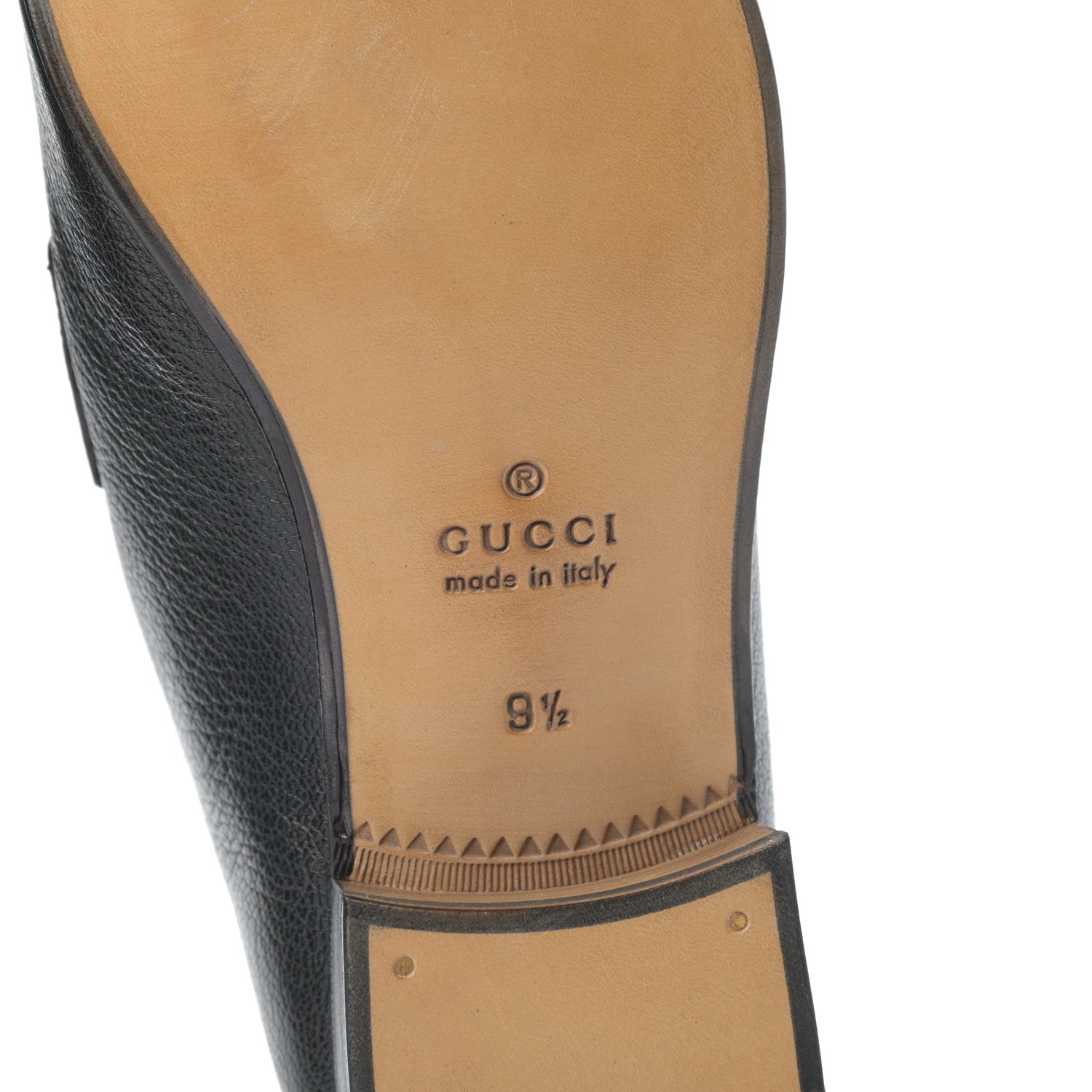 Gucci Havely Kid Web Mens Horsebit Loafers 9.5 Black 6 of 9