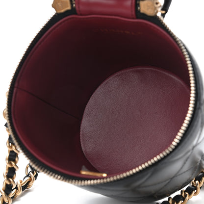 Chanel Lambskin Quilted Side Note Vanity Black 5 of 11