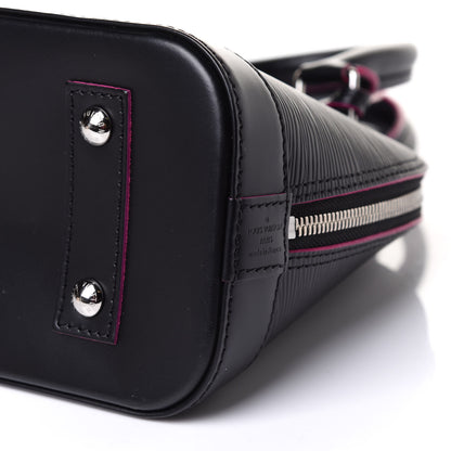 Louis Vuitton Epi Alma BB Black Hot Pink 10 of 11