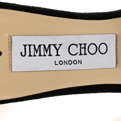 Jimmy Choo Suede Crystal Saeda 100 Pumps 39.5 Black 8 of 9