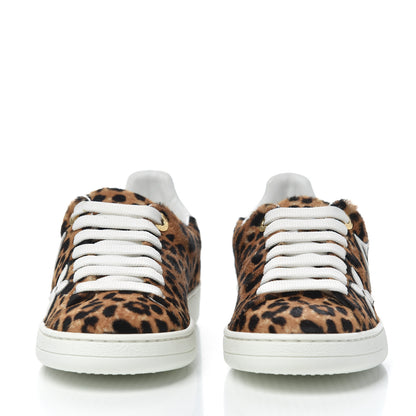 Louis Vuitton Calfskin Pony Hair Leopard Monogram Frontrow Sneakers 35 2 of 9