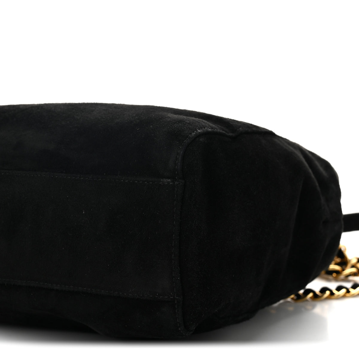 Prada Camoscio Chain Shoulder Bag  Black 9 of 9