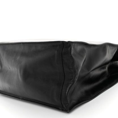 Saint Laurent Calfskin Rive Gauche North South Tote Black 9 of 9
