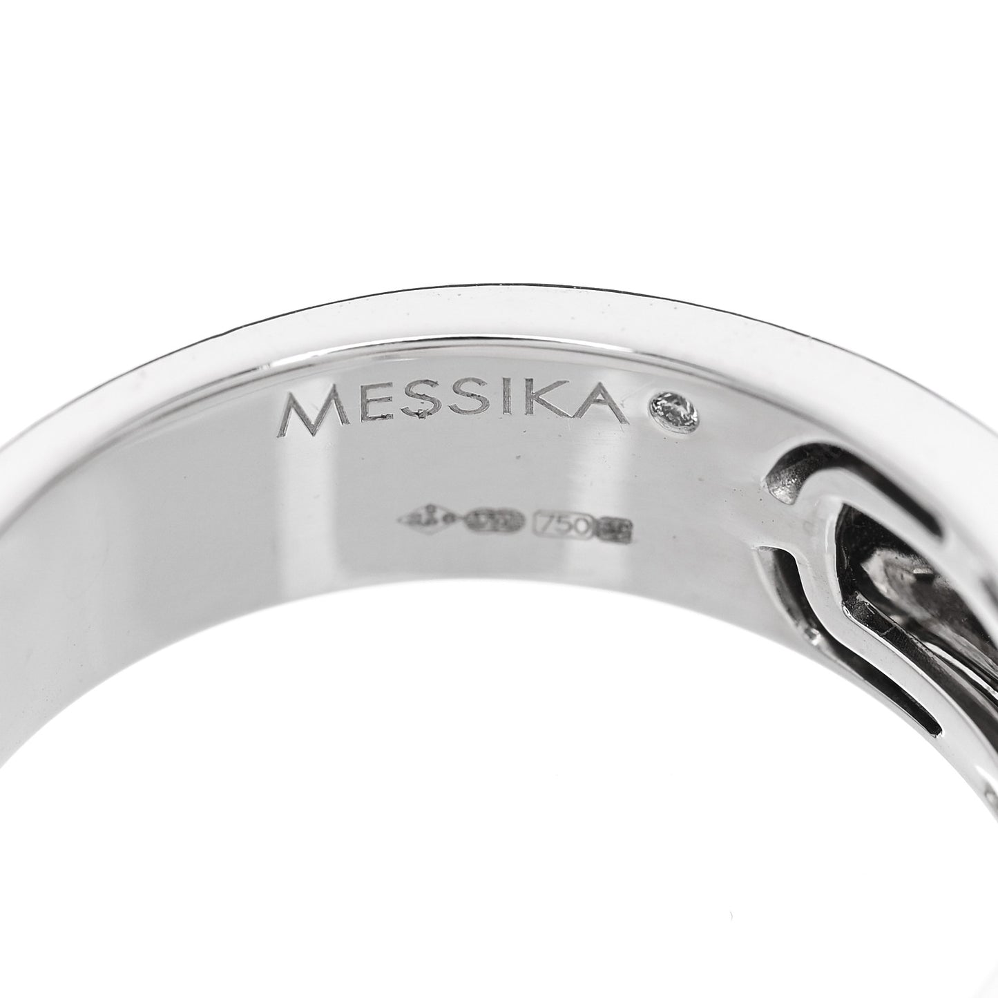 18K White Gold Diamond Move Noa Band Ring 53 6.5
