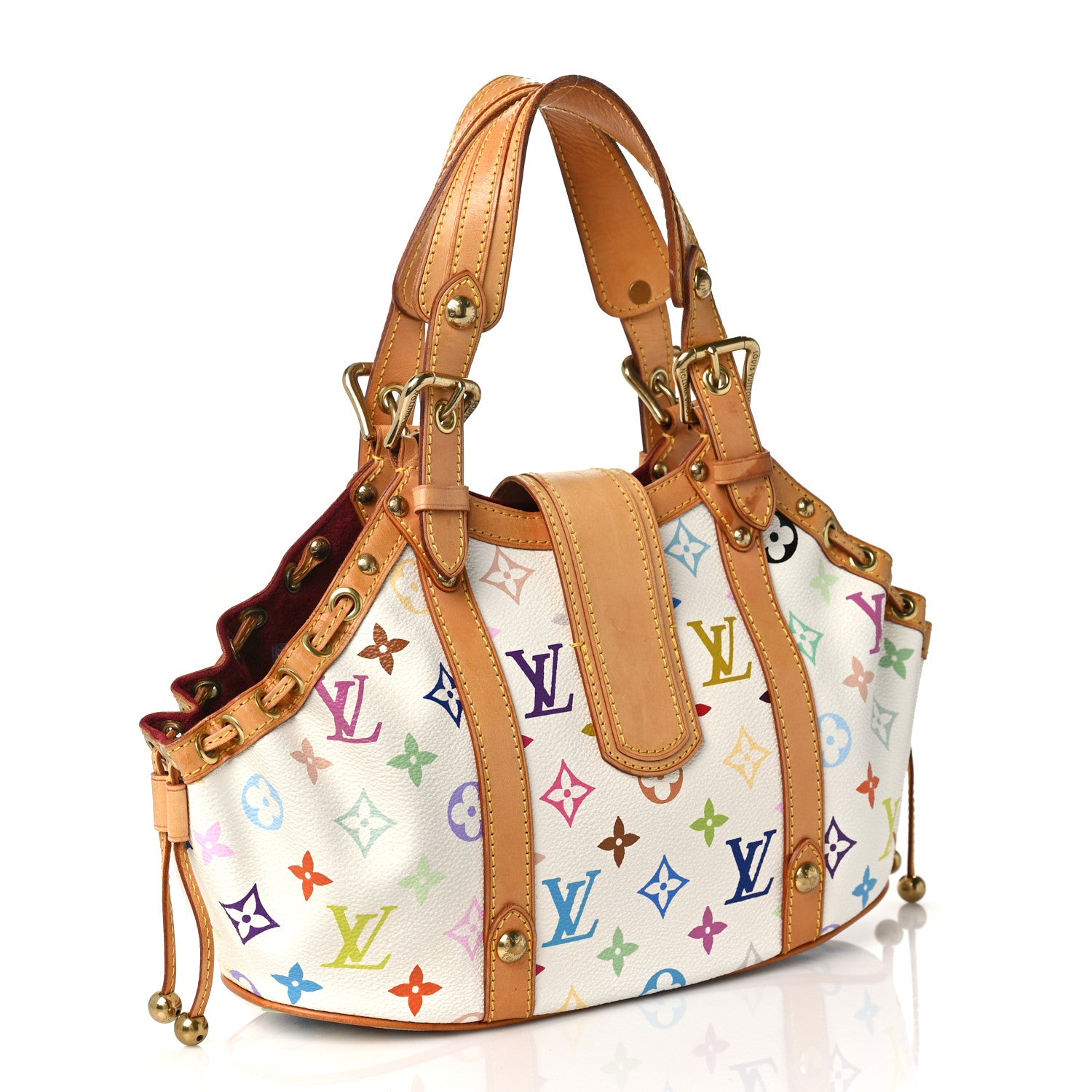 Louis Vuitton Monogram Multicolor Theda GM White 3 of 9