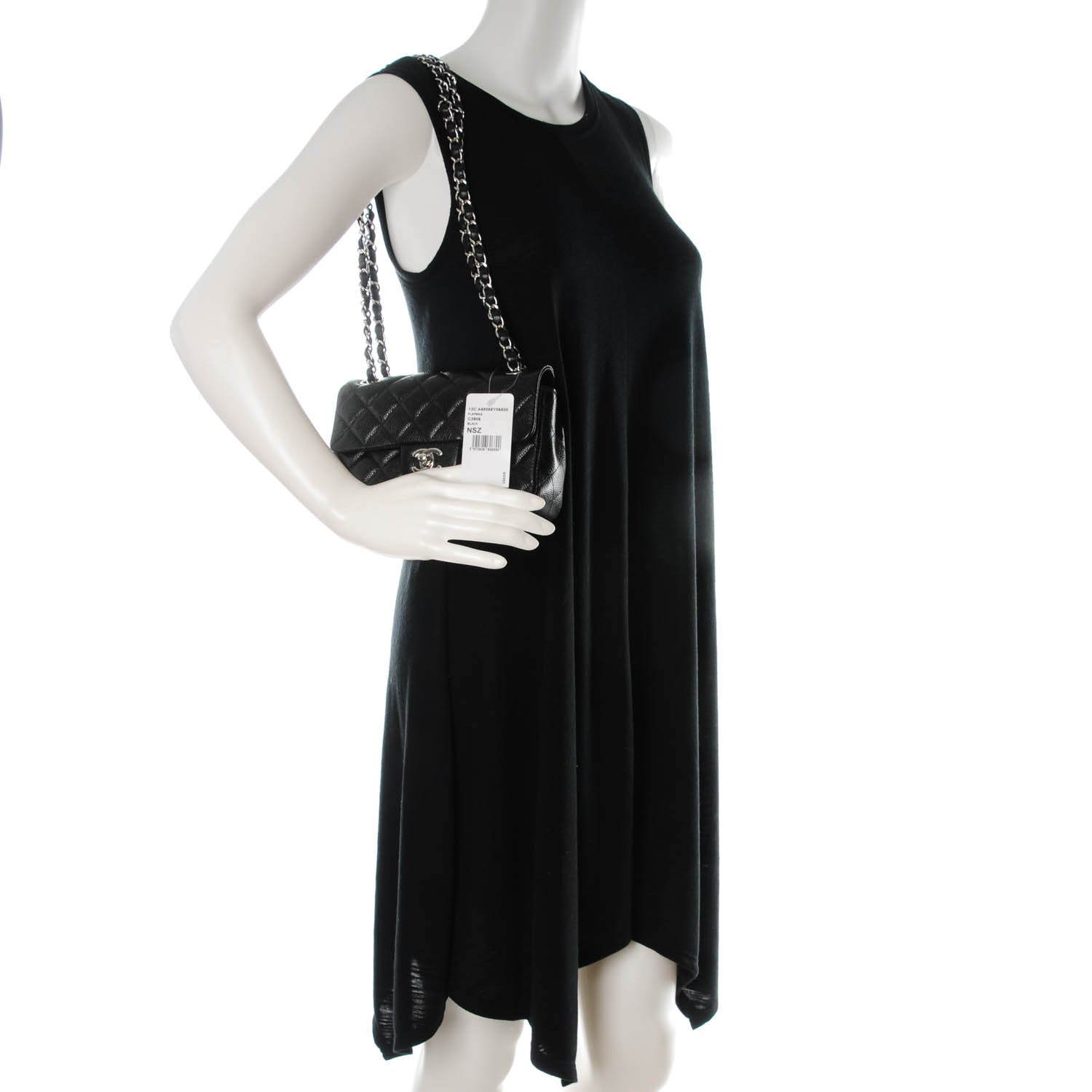Chanel Caviar Quilted Mini Rectangular Flap Black 2 of 7