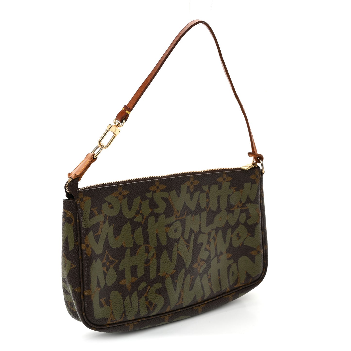 Monogram Graffiti Pochette Accessories Kaki