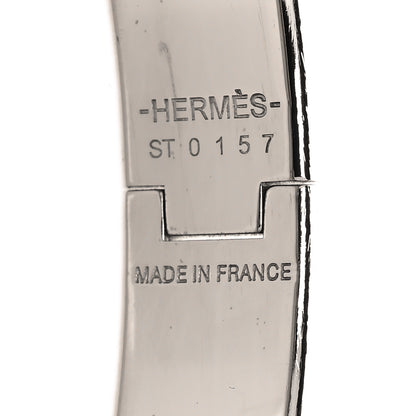 Hermes Enamel Narrow Clic Clac H Bracelet PM Bleu Jodhpur 4 of 5