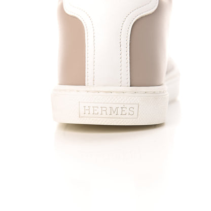Hermes Calfskin Womens Advantage Sneakers 35.5 Beige Rose 5 of 9