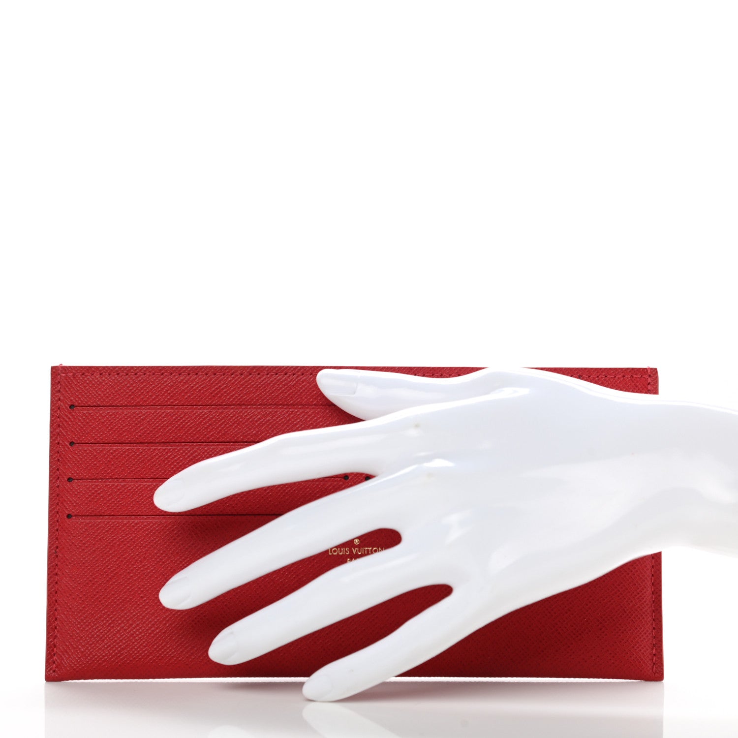 Louis Vuitton Calfskin Felicie Card Holder Insert Cherry 2 of 6