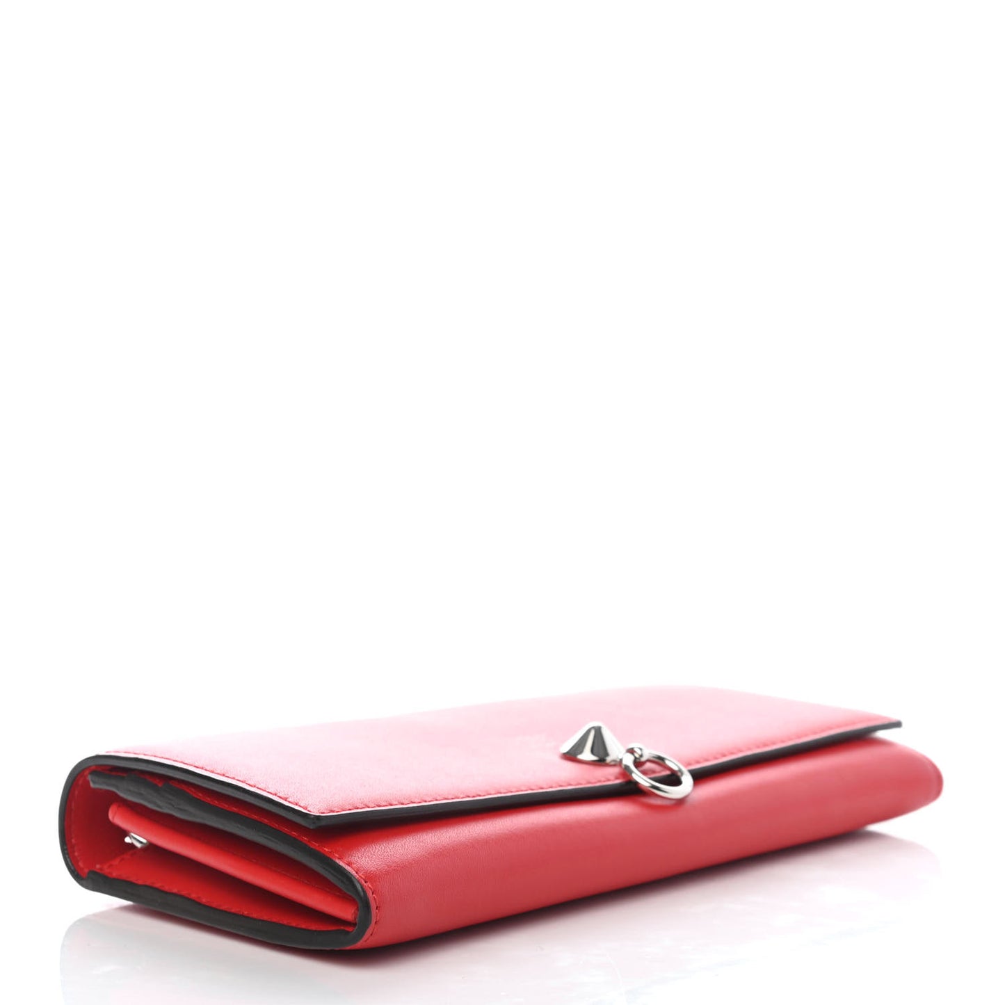 Vitello Liberty Century Lucido By The Way Continental Wallet On Chain Rosso