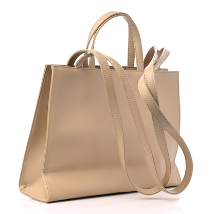 Telfar Vegan Leather Medium Shopping Bag Cream 3 of 8