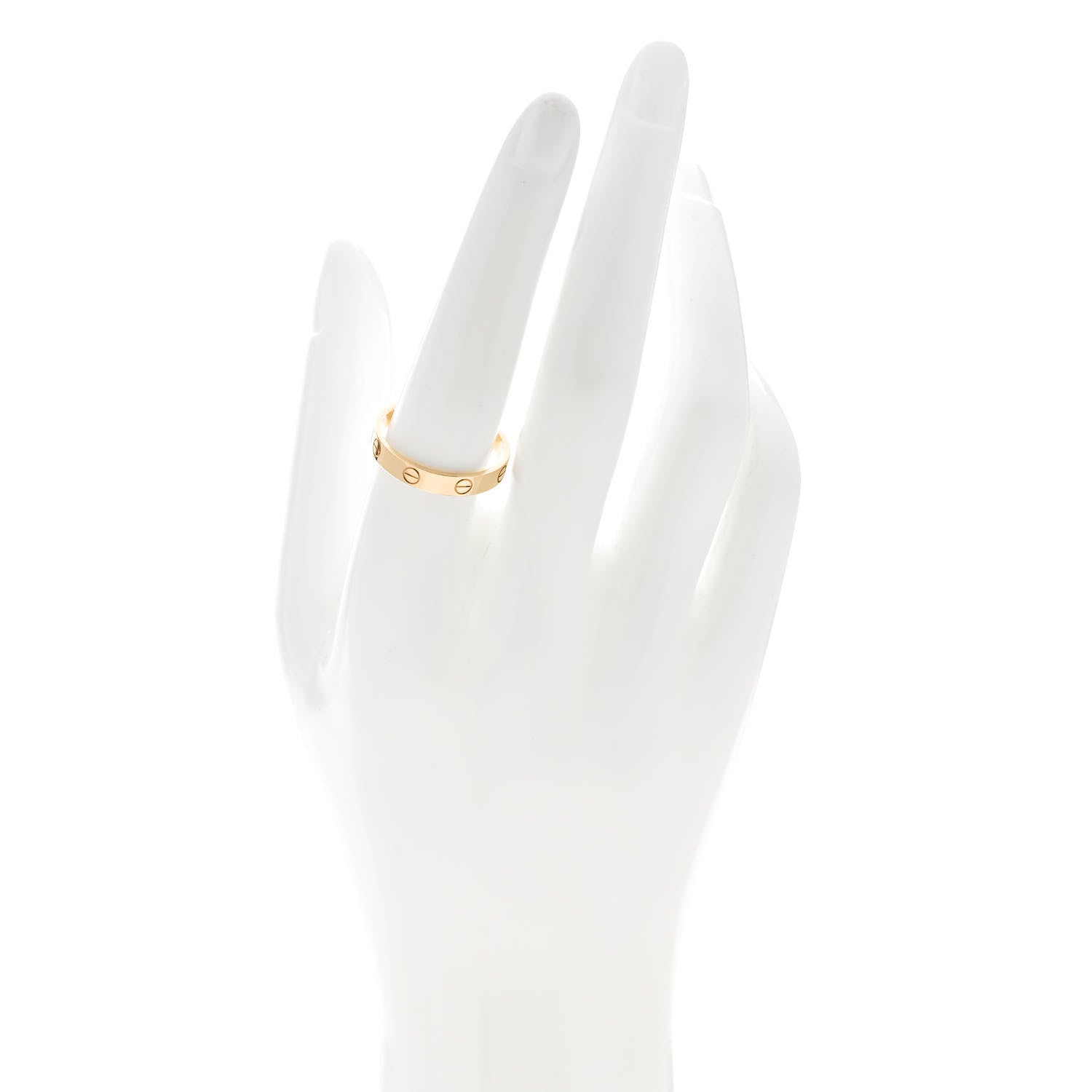 Cartier 18K Yellow Gold 3.5mm LOVE Wedding Band Ring 59 8.75 2 of 4