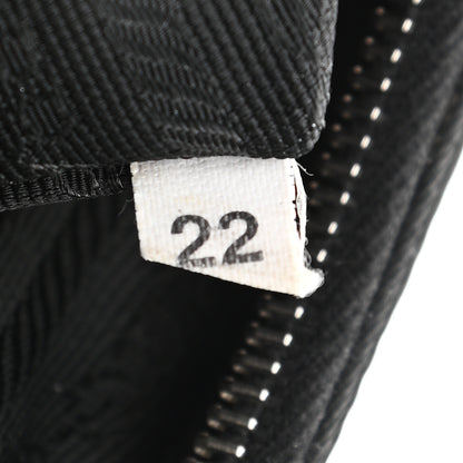 Prada Tessuto Nylon Soft Calf Shoulder Bag Black 6 of 15