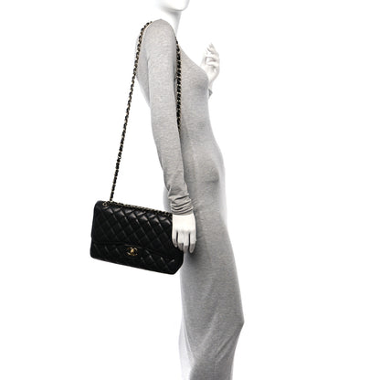 Chanel Caviar Quilted Jumbo Double Flap Black 2 of 11