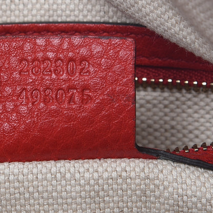 Gucci Pebbled Calfskin Medium Soho Boston Red 7 of 7