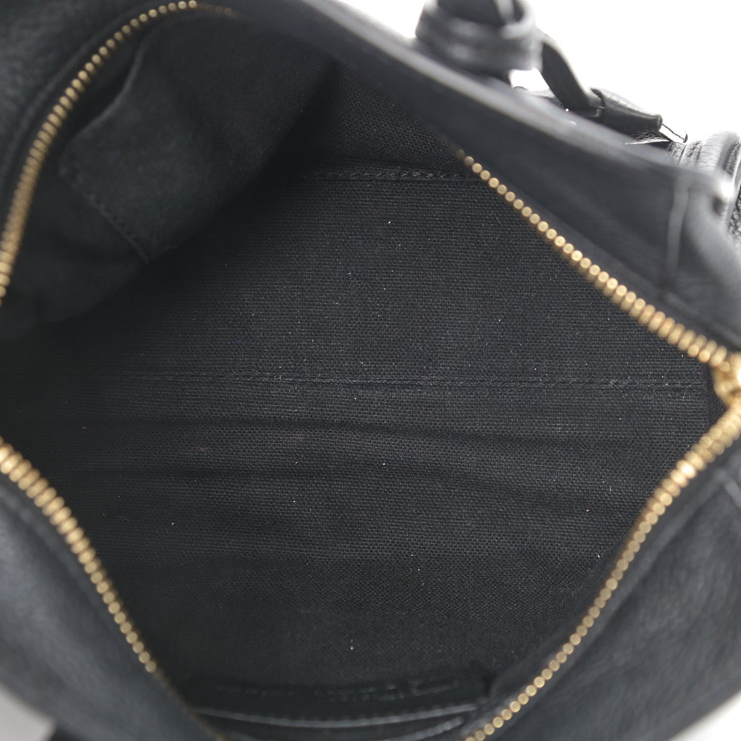 Alexander McQueen Pebbled Calfskin Mini Skull Padlock Zip Around Tote Black 5 of 12