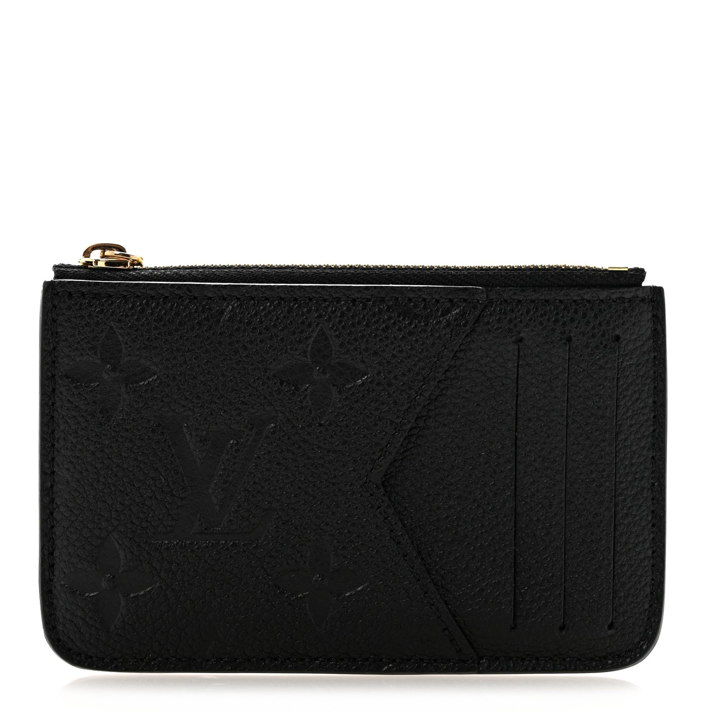 Empreinte Monogram Zipped Romy Card Holder Black