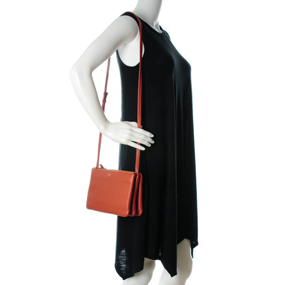 Celine Lambskin Small Trio Crossbody Bag Brick 2 of 7