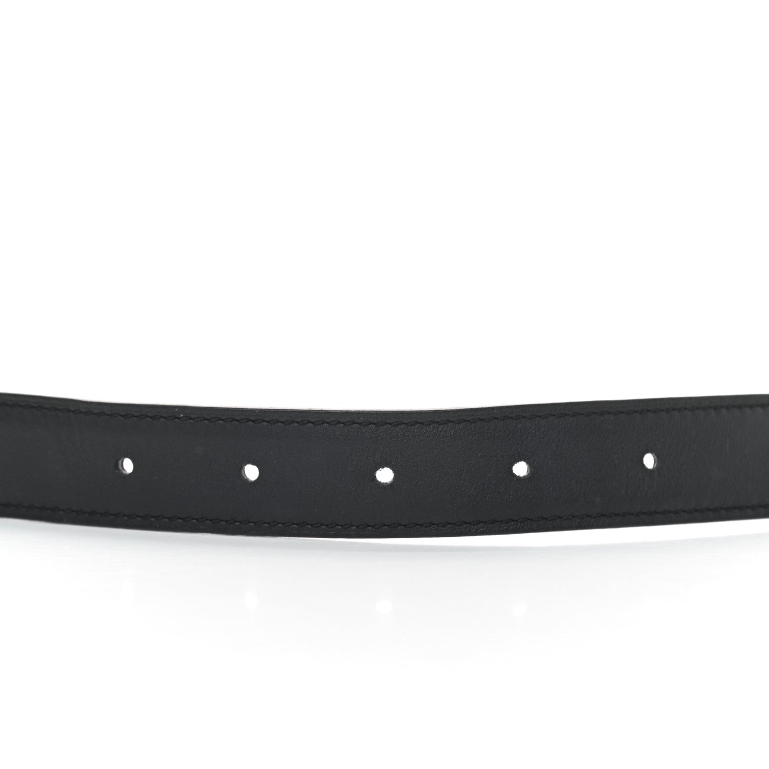 Hermes Swift Epsom 24mm H Belt 75 Black Etoupe 5 of 5