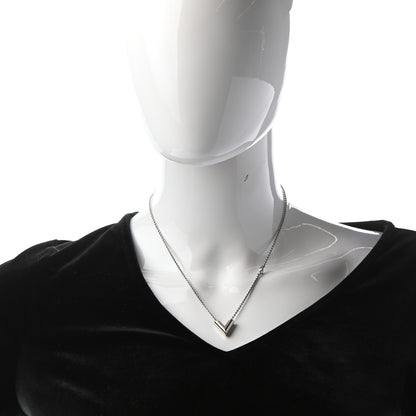 Louis Vuitton Metal Essential V Supple Necklace Silver 2 of 6
