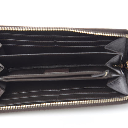 Gucci GG Supreme Monogram GG Pierce Zip Around Wallet Beige Ebony 5 of 7