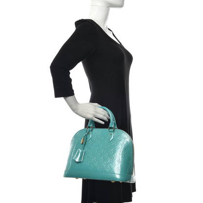 Louis Vuitton Vernis Alma PM Blue Lagon 2 of 8