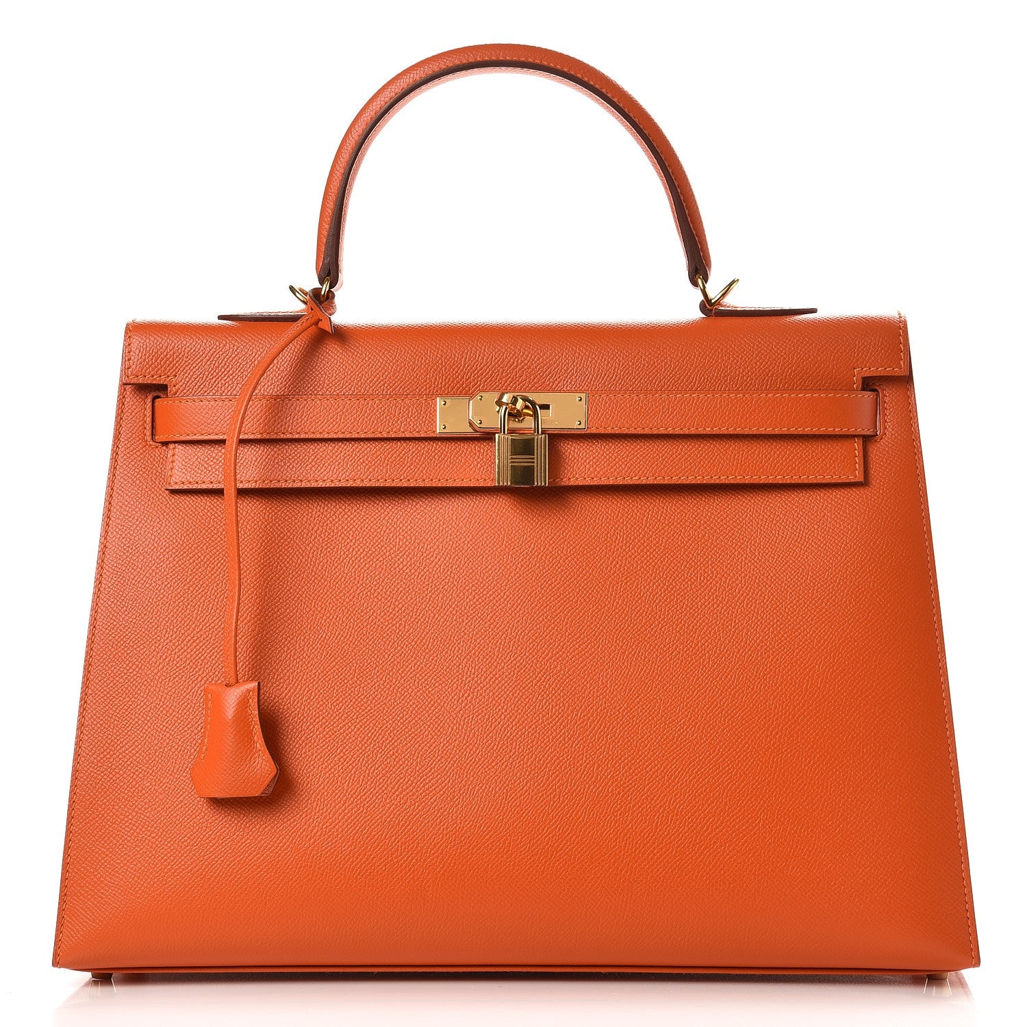 Hermes Epsom Kelly Sellier 35 Orange 1 of 37